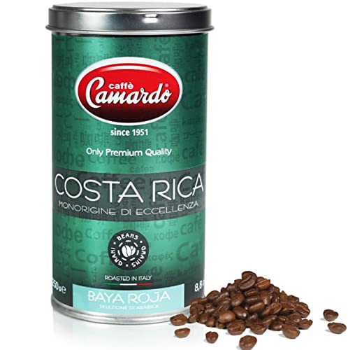 0685105051586 - CAMARDO GOURMET 100% ARABICA PREMIUM COFFEE BEANS COSTA RICA IN CAN 8.8 OZ (250 GRAM) IMPORTED FROM ITALY