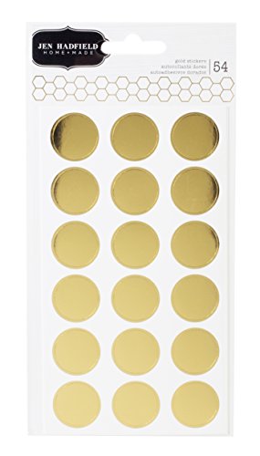 0685239275247 - PEBBLES JEN HADFIELD COTTAGE LIVING GOLD CIRCLE STICKERS