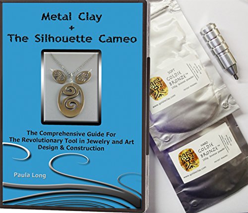 0685248920428 - BUNDLE, 4 ITEMS: METAL CLAY - GOLDIE CLAY: GOLDIE BRONZE SOFT (100G) + HARD (100G) + THE ETCHING TOOL (SILHOUETTE - MORE) + VIDEO INSTRUCTIONAL GUIDE METAL CLAY + THE SILHOUETTE CAMEO...
