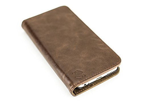 0685289049362 - SEWELL DIRECT MONK MAGNET WALLET CASE FOR IPHONE 6S AND IPHONE 6 - BROWN - SYNTHETIC LEATHER