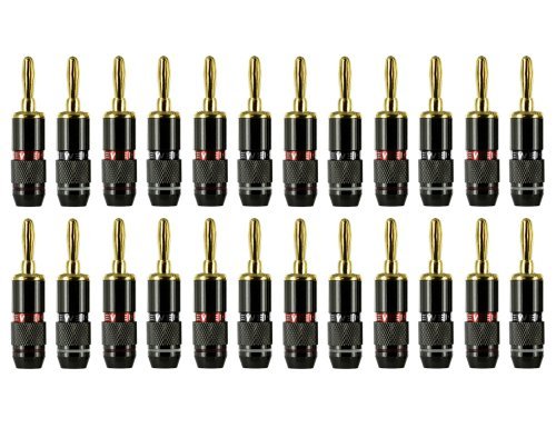 0685289292232 - SEWELL PRO MAESTRO BANANA PLUGS, 24K GOLD CONNECTORS, 12 PAIR