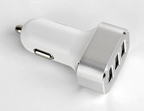 0685289304805 - SEWELL DIRECT CIRCA USB CAR CHARGER, 3-PORT 5.1A, WHITE