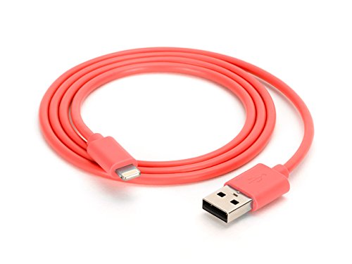 6853874069512 - GRIFFIN RED 3' USB TO LIGHTNING CONNECTOR CABLE/CHARGER - CHARGE & SYNC YOUR IPHONE 5, IPAD MINI, & IPAD 4TH GEN.