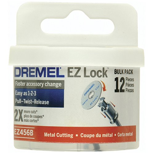 6855851007159 - DREMEL EZ456B 1 1/2-INCH EZ LOCK ROTARY TOOL CUT-OFF WHEELS FOR METAL - 12 PIECES