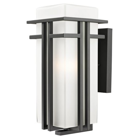 0685659025798 - Z-LITE 550B-ORBZ OUTDOOR WALL LIGHT WITH OIL RUBBED BRONZE FINISH AND GLASS, MATTE OPAL