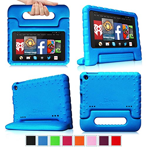 0685784933715 - FINTIE CASEBOT KIDDIE SERIES LIGHT WEIGHT SHOCK PROOF HANDLE CASE FOR KIDS SPECIALLY MADE FOR AMAZON KINDLE FIRE HD 7 (WILL ONLY FIT FIRE HD 7 4TH GENERATION 2014 OCT RELEASE), BLUE