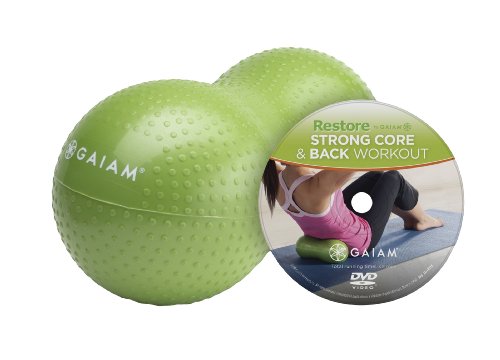 6858673160774 - GAIAM RESTORE STRONG CORE & BACK KIT - PEANUT-SHAPED THERAPY BALL