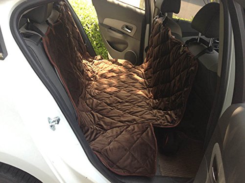 0685987983753 - BROWN ECOPET SUPPLIES HAMMOCK DOG SEAT COVER COVER OR CARGO LINER WITH NONSLIP BACKING FOR CARS TRUCKS AND SUVS