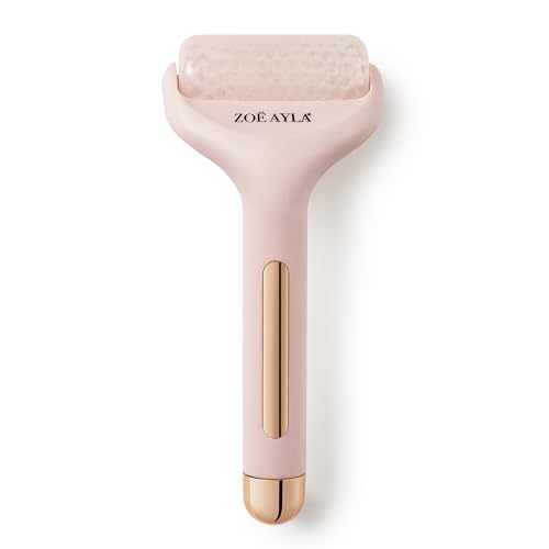 0686012018235 - ZOE AYLA FACE AND BODY ICE ROLLER, 1 PC - SKIN TIGHTENING AND REJUVENATING FACE MASSAGER - SOOTHES SUNBURN, SORE MUSCLES - PUFFY EYES AND REDNESS RELIEF - CONVENIENT FOR WHOLE BODY USE