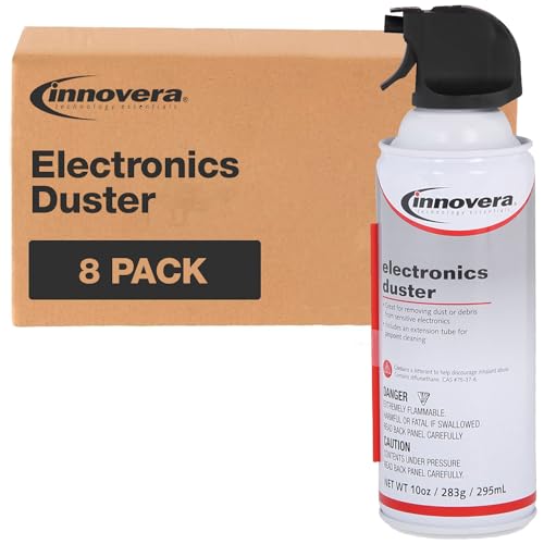 0686024026174 - INNOVERA COMPRESSED AIR DUSTER CLEANER, 10 OZ CAN, 8/PACK