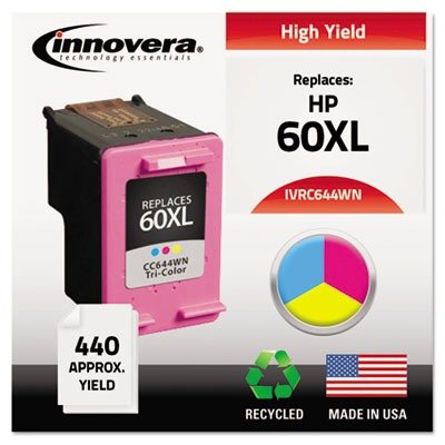 0686024125938 - INNOVERA C644WN COMPATIBLE REMAN HIGH-YIELD CC644WN (60XL) INK, 440 PAGE-YIELD, TRI-COLOR