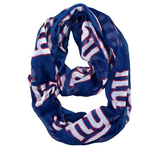 0686699616977 - NFL NEW YORK GIANTS SHEER INFINITY SCARF, ONE SIZE, BLUE