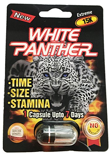 0686751121289 - WHITE PANTHER EXTREME 15K 3D - 20 PILLS MALE ENHANCEMENT PILL - FAST US SHIPPING