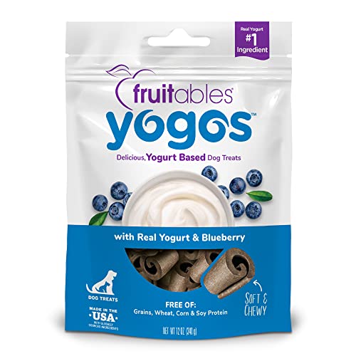 0686960001389 - FRUITABLES REAL YOGURT TREATS | ROLL-UP DOG TREATS | BLUEBERRY FLAVOR | NATURAL INGREDIENTS | 12 OUNCES
