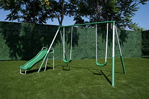 0687064061996 - SPORTSPOWER MY FIRST METAL SWING SET WITH SLIDE