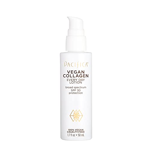 0687735304490 - PACIFICA BEAUTY | VEGAN COLLAGEN SPF 30 BROAD SPECTRUM SUNSCREEN EVERY DAY FACE LOTION | UVA/UVB PROTECTION | FOR ALL SKIN TYPES | LIGHTWEIGHT FORMULA | MOISTURIZING + HYDRATING | VEGAN & CRUELTY FREE