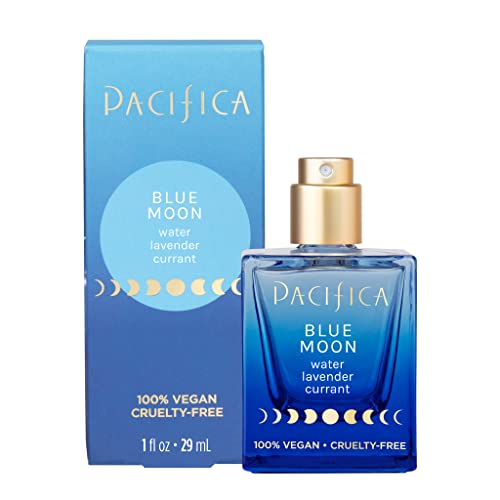 0687735304896 - PACIFICA BEAUTY | BLUE MOON SPRAY PERFUME | WATER, LAVENDER, CURRANT NOTES | NATURAL + ESSENTIAL OILS | CLEAN FRAGRANCE | VEGAN + CRUELTY FREE