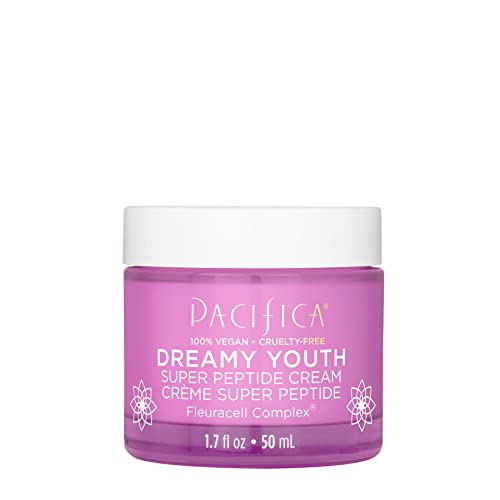 0687735305305 - PACIFICA BEAUTY, DREAMY YOUTH SUPER PEPTIDE DAILY FACIAL CREAM, MOISTURIZER, MADE WITH FLORAL STEM CELLS & PEPTIDES, FOR ALL AND AGING SKIN TYPES, SILICONE FREE, CLEAN SKIN CARE, VEGAN + CRUELTY FREE