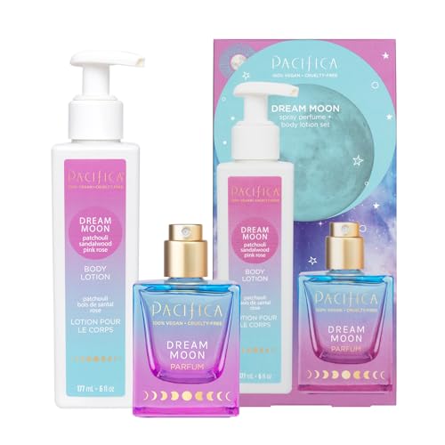 0687735501400 - PACIFICA BEAUTY, DREAM MOON SPRAY PERFUME & BODY LOTION, NATURAL + ESSENTIAL OILS, FRAGRANCE GIFT SET, HOLIDAY GIFTS FOR HER, STOCKING STUFFER, VEGAN