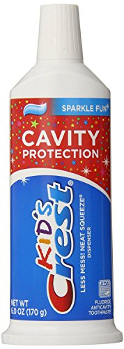 0687965440821 - CREST KID'S CAVITY PROTECTION NEAT SQUEEZE SPARKLE FUN FLAVOR TOOTHPASTE 6 OZ (8 PACK)