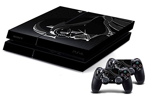 0687999355726 - 2 PCS STAR WARS BLACK COVER SKIN STICKER FOR PS4 PLAYSTATION 4