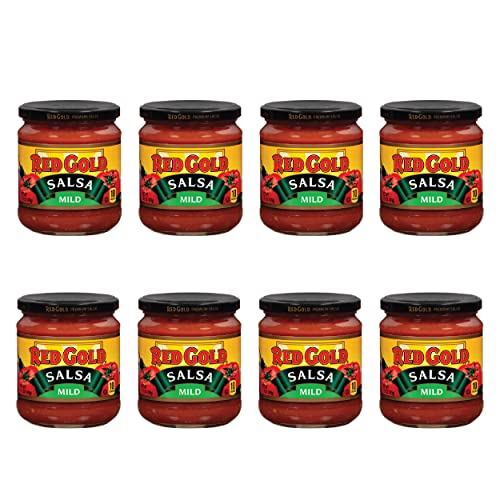 0688099529864 - RED GOLD MILD SALSA, NO ARTIFICIAL COLORS, FLAVORS, OR PRESERVATIVES, 15.5 OUNCE JAR, 8-PACK