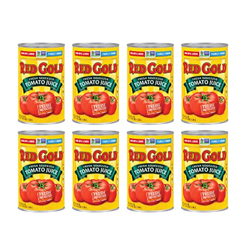 0688099530136 - RED GOLD FRESH SQUEEZED TOMATO JUICE, KOSHER AND GLUTEN FREE, 46 OUNCE CAN, 8-PACK