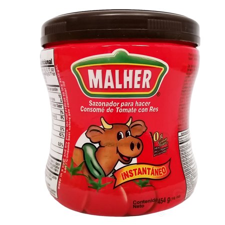 0688474667013 - MALHER TOMATO BEEF BOUILLON 16 OZ - CONSOME DE TOMATE Y RES (PACK OF 6)