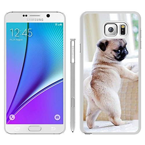 6887248464429 - BABY PUGS WHITE SAMSUNG GALAXY NOTE 5 PHONE COVER