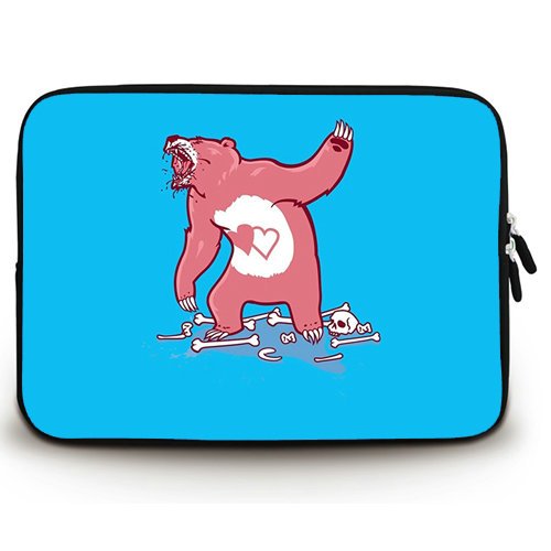 6887248949094 - VICK AGGRESSIVE CARE BEAR 15 15.6 INCH LAPTOP SLEEVE,2015 FUNNY POPULAR LAPTOP MESSENGER BAG FOR MACBOOK AIR /MACBOOK PRO /HP/LENOVO/SONY/TOSHIBA/AUSA SOFT LAPTOP SLEEVE(TWIN SIDES)
