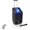 0068888744355 - PYLE-PRO 600-WATT BLUETOOTH BATTERY-POWERED PORTABLE PA SPEAKER SYSTEM WITH USB/SD READERS, FM RADIO, AUX INPUT, WIRELESS MICROPHONE AND FLASHING LIGHTS