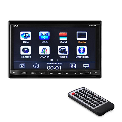 0068888759830 - PYLE PLDN74BT HEADUNIT RECEIVER 7-INCH STEREO RADIO, BLUETOOTH, CD/DVD PLAYER, TOUCH SCREEN, DOUBLE DIN