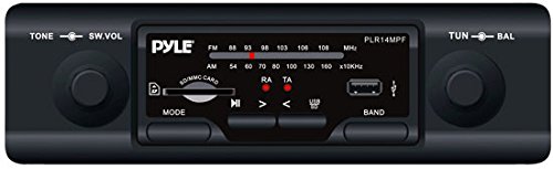 0068888995153 - PYLE PLR14MPF IN-DASH AM/FM-MPX MP3 SHAFT STYLE DUAL KNOB RADIO WITH USB/SD CARD