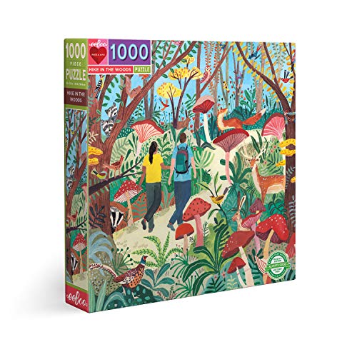0689196511189 - EEBOOS PIECE AND LOVE HIKE IN THE WOODS 1000 PIECE SQUARE ADULT JIGSAW PUZZLE