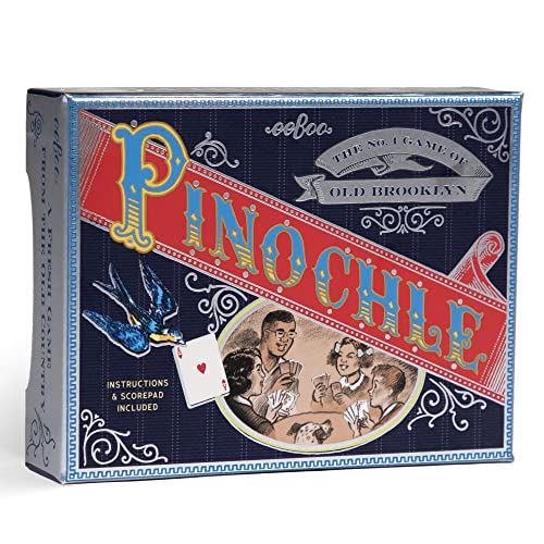 0689196514050 - EEBOO PIECE AND LOVE PINOCHLE PLAYING CARD SET, AN ARTISTIC VERSION OF THIS TRADITIONAL CARD GAME, 14 YEARS AND UP.