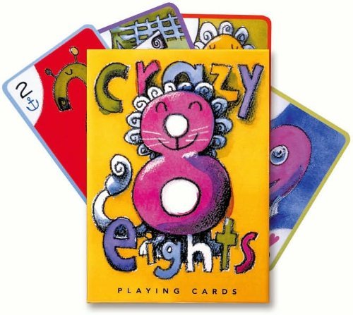 0689196869396 - EEBOO CRAZY EIGHTS PLAYING CARDS