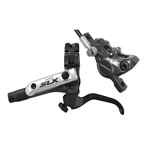 0689228378018 - SHIMANO SLX BL/BR-M675 PRE-BLED I-SPEC B HYDRAULIC DISC BRAKE LEVERS/CALIPERS (RETAIL, FRONT, 1000MM, RESIN PADS, NO FIN, BLACK)