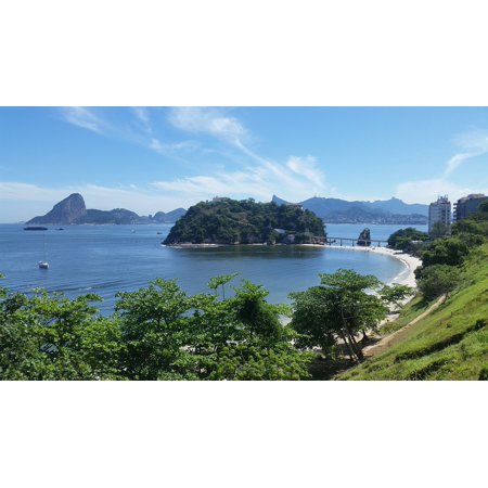 0689329325409 - LAMINATED POSTER BEACH MAR PO DE AUCAR RIO DE JANEIRO BRAZIL