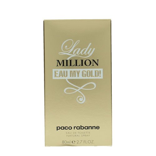 6893750602143 - LADY MILLION EAU MY GOLD PERFUME BY PACO RABANNE 2.7 OZ EAU DE TOILETTE SPRAY FO