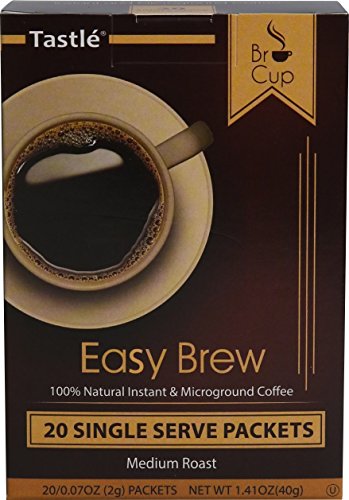 0689466109733 - CAFE TASTLÉ BRUCUP EASY BREW 100% NATURAL INSTANT AND MICROGROUND COFFEE, 20 COUNT