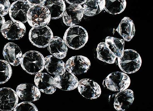 0689466317985 - PKG 96 CLEAR 17 CARAT ACRYLIC DIAMONDS WITH BIG BLING FOR YOUR WEDDINGS, PARTIES AND OTHER SPECIAL EVENT DECORATIONS