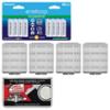 0689466736595 - PANASONIC ENELOOP AA 2000MAH PRE-CHARGED NIMH RECHARGEABLE BATTERIES WITH AA BATTERY CASES + MICROFIBER CLEANING CLOTH