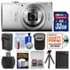 0689466804607 - CANON POWERSHOT ELPH 170 HS DIGITAL CAMERA (SILVER) WITH 32GB CARD + CASE + BATTERY & CHARGER + FLEX TRIPOD + KIT