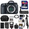 0689466830699 - CANON EOS 7D MARK II GPS DIGITAL SLR CAMERA BODY WITH 64GB CARD + BATTERY & CHARGER + CASE + GRIP + FLASH + TRIPOD + KIT