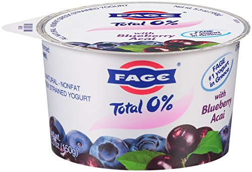 0689544080138 - TOTAL 0% ALL NATURAL BLUEBERRY ACAI NONFAT GREEK STRAINED YOGURT