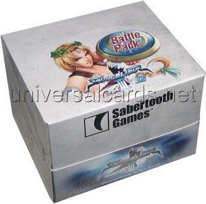 0689752882999 - UNIVERSAL FIGHTING SYSTEM : SOULCALIBUR III SIEGFRIED VS. SOPHITIA BATTLE PACK BOX BY SABERTOOTH GAMES