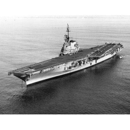0689762075947 - LAMINATED POSTER THE U.S. NAVY AIRCRAFT CARRIER USS MIDWAY (CVA-41) AT ANCHOR OFF CORONADO, CALIFORNIA (USA), FOLLOWI POSTER PRINT 24 X 36
