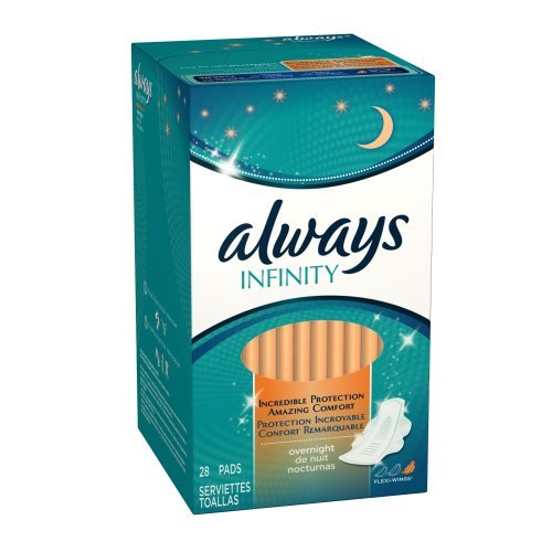 0689978327854 - ALWAYS INFINITY PADS WITH WINGS - OVERNIGHT - 28 CT