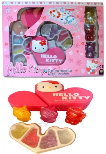 6900000040881 - CHARACTER HELLO KITTY 'MY HEART' JEWELLERY BOX SET GIRLS ACCESSORIES