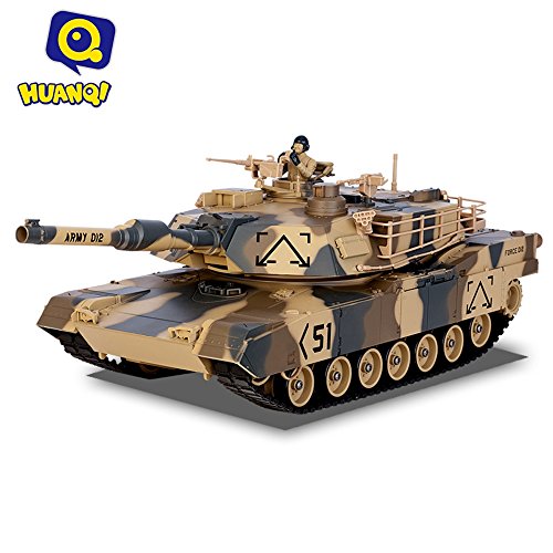 6901534139836 - HUANQI 781 - 10 M1A2 SIMULATION INFRARED RC BATTLE TANK TOY